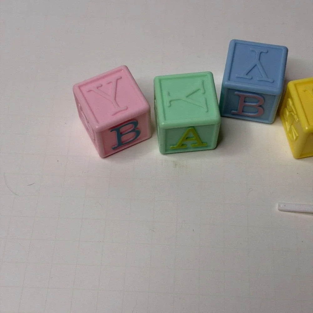 Baby Blocks Baby Shower Cake Topper Gender Reveal Party Theme